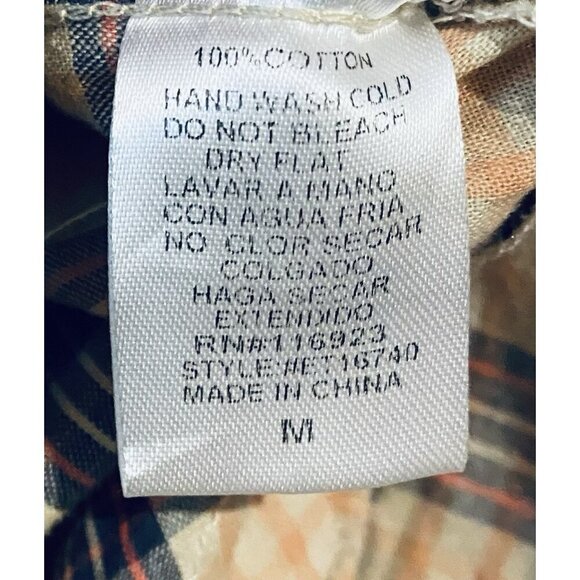 Plaid Button-Up Women's Top - Picture 6 of 7